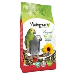 Vadigran sööt suurtele papagoidele Parrot Original 650g цена и информация | Корм для птиц | kaup24.ee