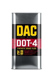 Тормозная жидкость DAC DOT-4, 5L цена и информация | Другие масла | kaup24.ee