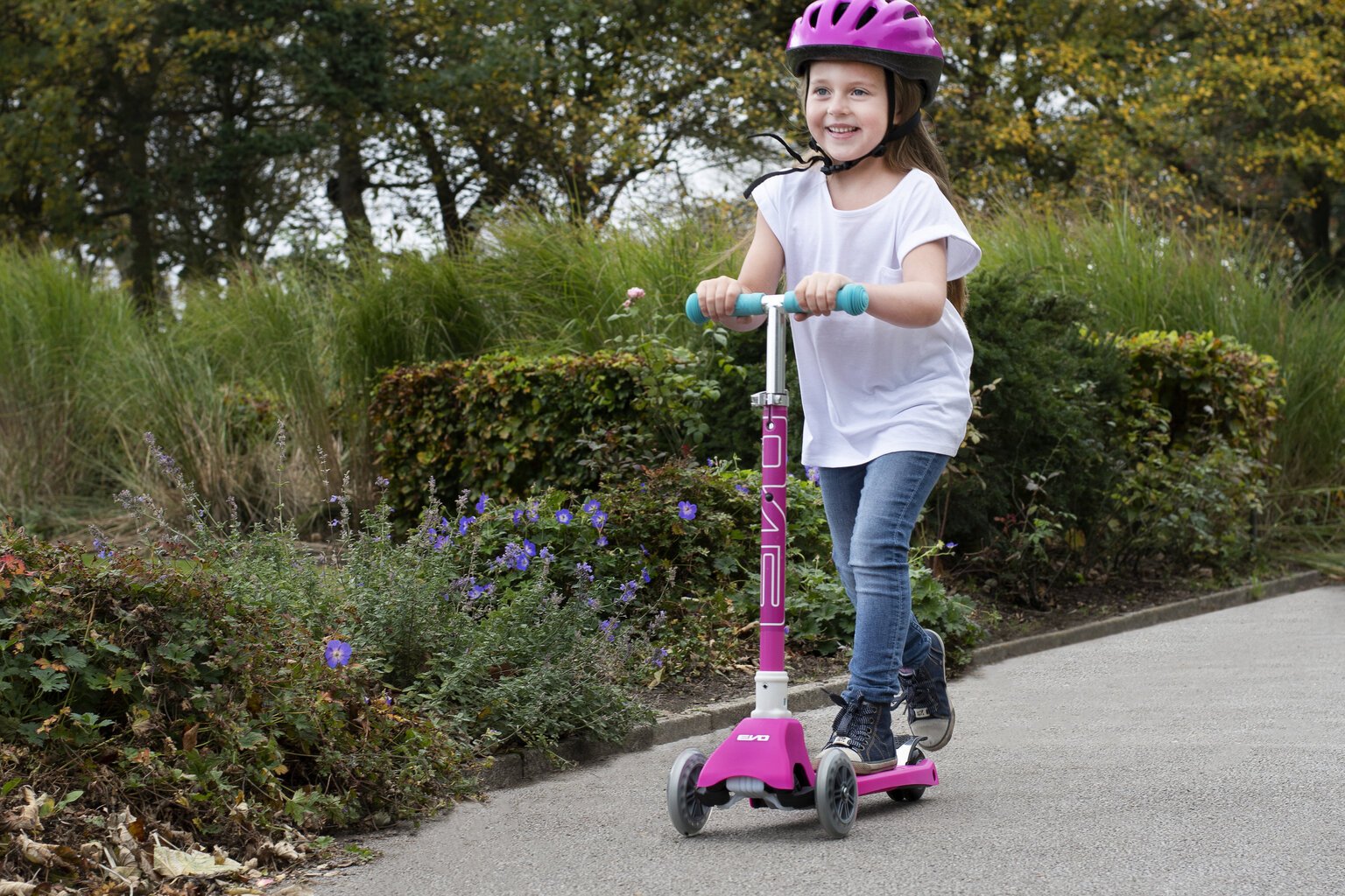 Laste kolmerattaline tõukeratas Evo Mini Cruiser, roosa hind ja info | Tõukerattad | kaup24.ee