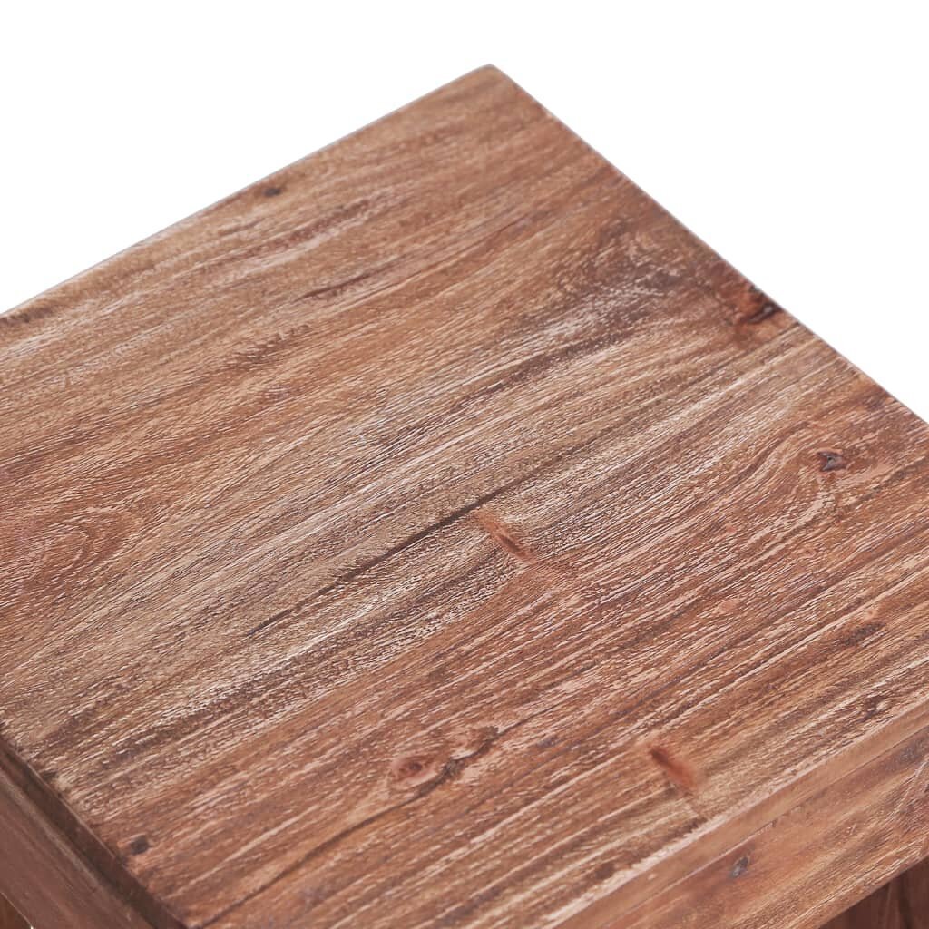 vidaXL kohvilaud, 30 x 30 x 30 cm, toekast taastatud puidust цена и информация | Diivanilauad | kaup24.ee