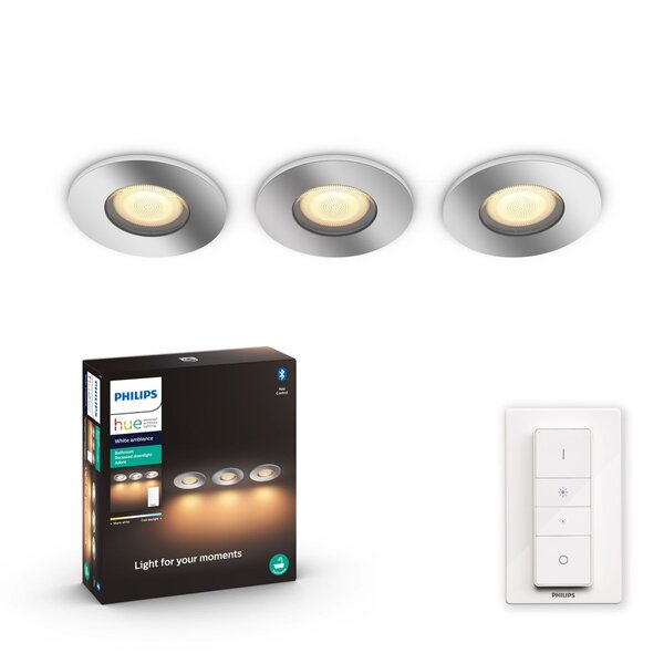 Philips Hue Adore vannitoa kroom süvistatav valgusti 1 3x5W IP44 hind |  kaup24.ee