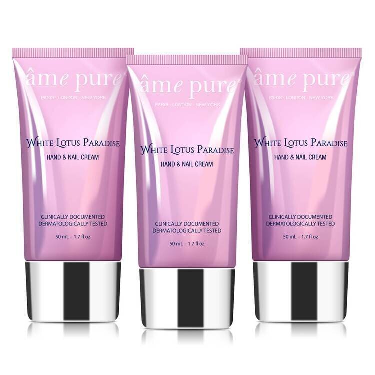 âme pure® 3-osaline White Lotus Paradise™ kätekreem hind ja info | Kehakreemid, losjoonid | kaup24.ee