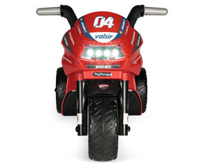 Одноместный детский трехколесный электрический мотоцикл Peg Perego Ducati Mini Evo 6V, красный цена и информация | Электромобили для детей | kaup24.ee