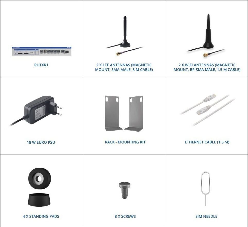 Teltonika RUTXR LTE Router hind ja info | Ruuterid | kaup24.ee