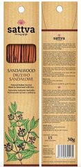 Благовонные палочки с ароматом сандала Sattva Ayurveda Sandalwood, 15 шт цена и информация | Ароматы для дома | kaup24.ee