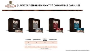 50 шт. Кофейные капсулы для кофемашин Lavazza Espresso Point, Gran Caffe Garibaldi - Gusto Top цена и информация | Кофе, какао | kaup24.ee