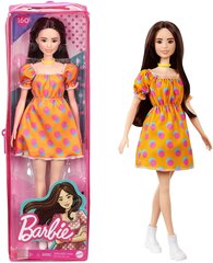 Кукла Барби модница в оранжевом платье, GRB52 цена и информация | Игрушки для девочек | kaup24.ee
