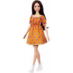 Кукла Барби модница в оранжевом платье, GRB52 цена и информация | Игрушки для девочек | kaup24.ee