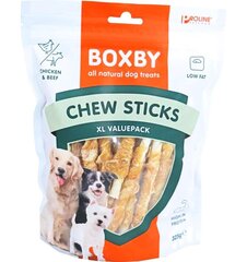 Boxby chew sticks with chicken, beef 325gr - палочки с курицей и говядиной  цена и информация | Лакомства для собак | kaup24.ee