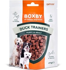 Boxby duck trainer 0,100kg - кусочки для взрослых собак (100% утка) цена и информация | Лакомства для собак | kaup24.ee