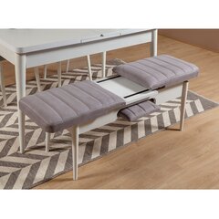 Pink Kalune Design 869(I), valge/helehall hind ja info | Söögilaua toolid, köögitoolid | kaup24.ee