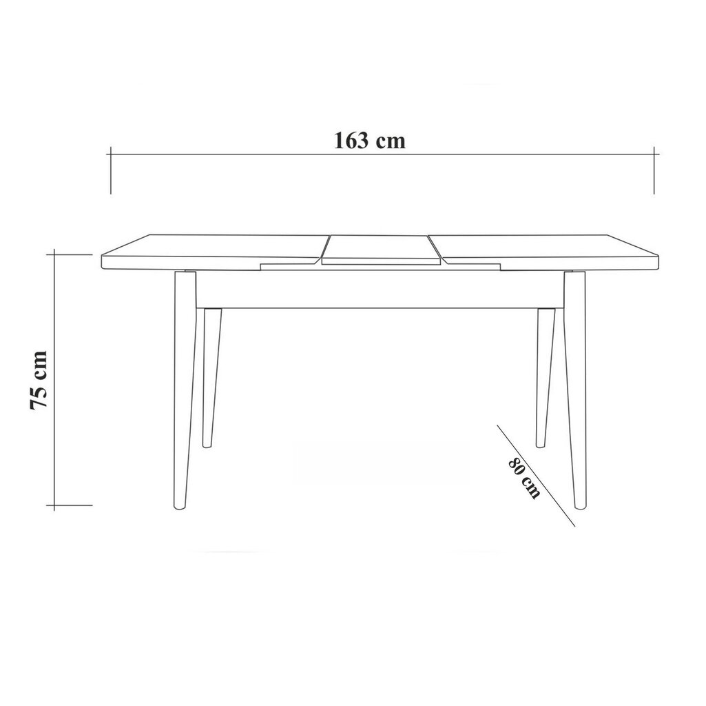 Söögitoa komplekt Kalune Design 869, pruun/helehall цена и информация | Söögilauakomplektid | kaup24.ee