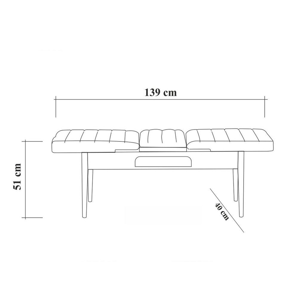 Söögitoa komplekt Kalune Design 869, pruun/helehall цена и информация | Söögilauakomplektid | kaup24.ee