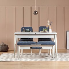 Комплект для столовой Kalune Design 869, белый/синий цена и информация | Комплекты мебели для столовой | kaup24.ee