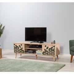 TV-laud Kalune Design 863(I), tumeroheline/tamme värv цена и информация | Тумбы под телевизор | kaup24.ee