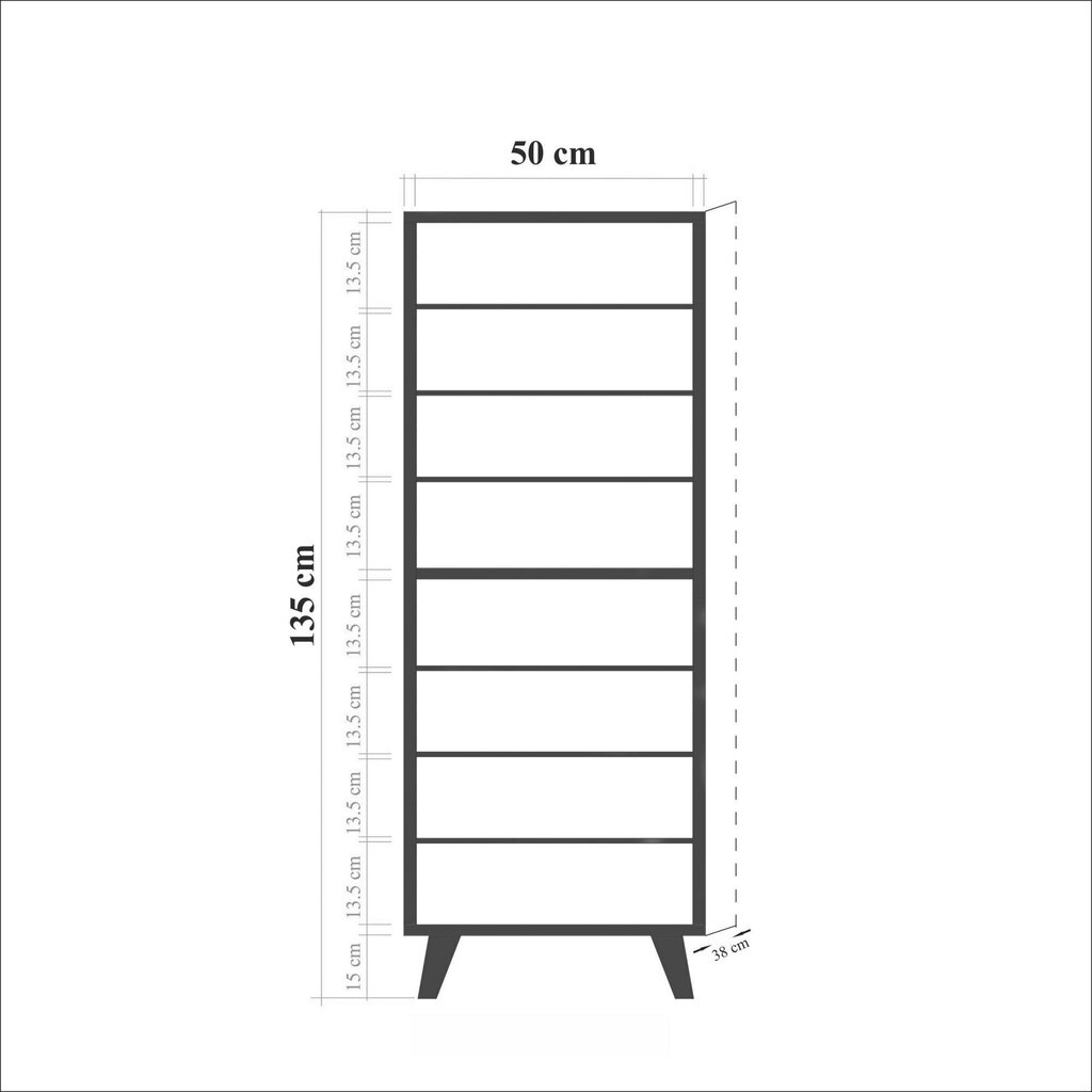 Jalanõudekapp Kalune Design 863, punane/tamme värv цена и информация | Jalatsikapid, jalatsiriiulid | kaup24.ee