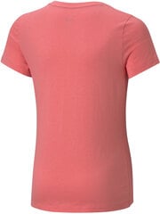 Pluus Puma Ess Logo Tee Pink hind ja info | Tüdrukute särgid | kaup24.ee