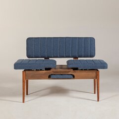 Pink Kalune Design 869, pruun/sinine hind ja info | Söögilaua toolid, köögitoolid | kaup24.ee