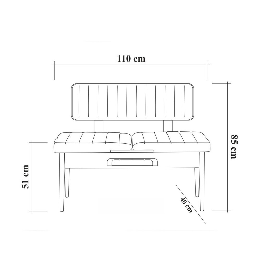 Söögitoa komplekt Kalune Design 869(I), helehall/beež värv hind ja info | Söögilauakomplektid | kaup24.ee