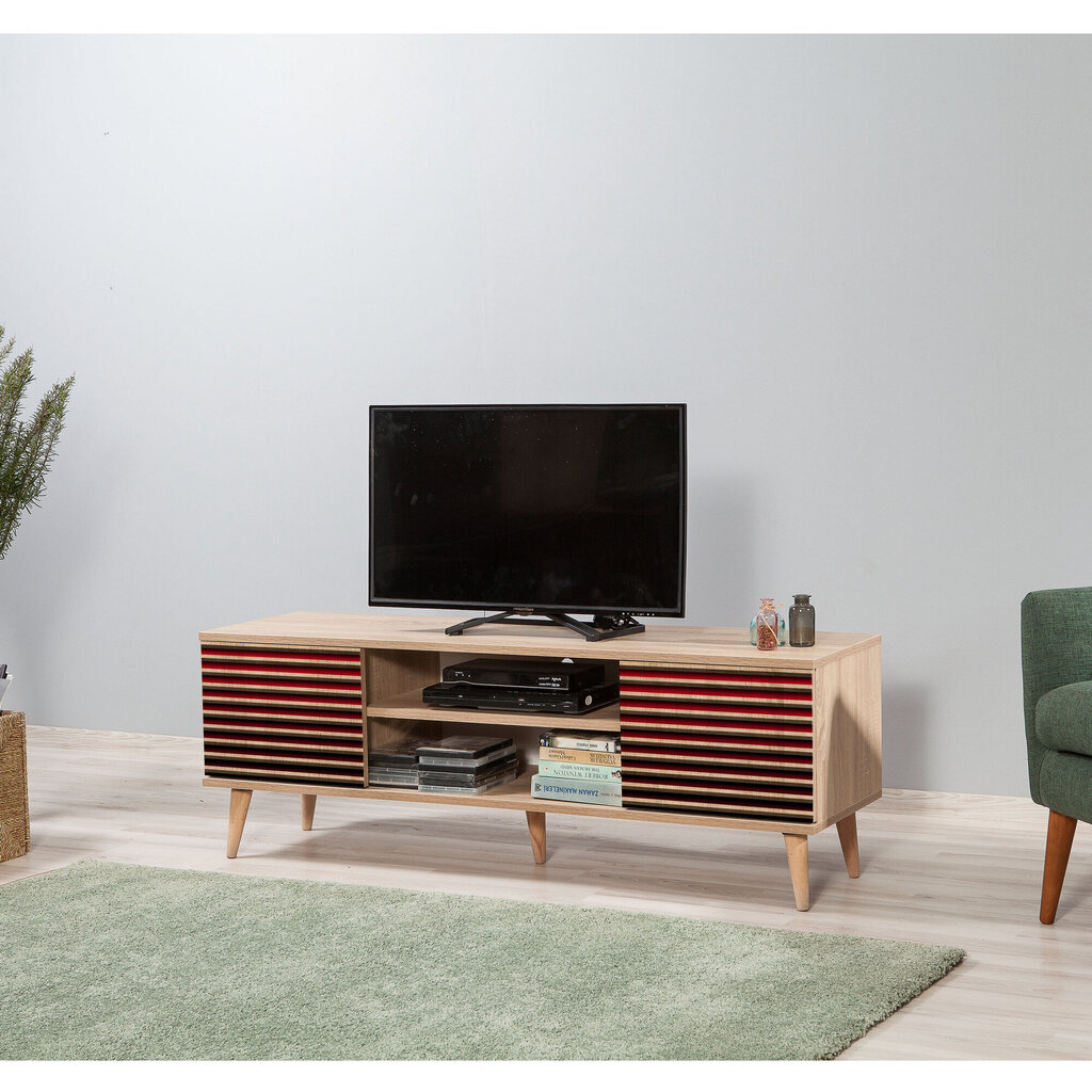 TV-laud Kalune Design 863(I), tumepunane/tamme värv hind ja info | TV alused | kaup24.ee