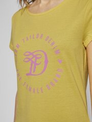 Женская футболка Tom Taylor  1016431*15591, желтая/розовая цена и информация | Женские футболки | kaup24.ee