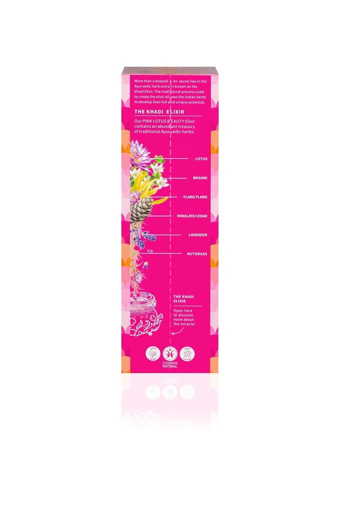 Keha- ja näoõli Khadi Pink Lotus Beauty Elixir, 100 ml hind ja info | Kehakreemid, losjoonid | kaup24.ee