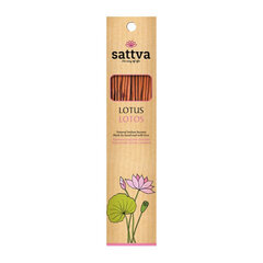 Благовонные палочки Sattva Ayurveda Lotus, 15 шт. цена и информация | Домашние ароматы с палочками | kaup24.ee