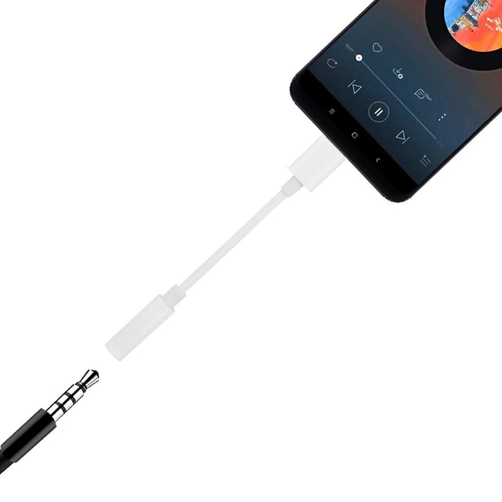 Адаптер USB Type C на мини jack 3,5 мм Female, черный цена | kaup24.ee