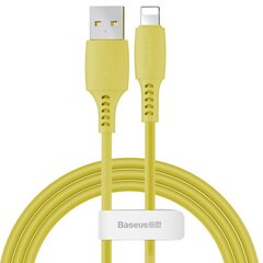 Laadimis- / andmesidekaabel USB - Lightning Baseus Colorful 1.2m, kollane hind ja info | Mobiiltelefonide kaablid | kaup24.ee