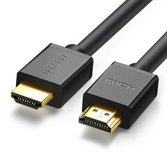 Kaabel Ugreen HDMI 4K 60 Hz 3D 1 m, must (HD104 10106) цена и информация | Кабели и провода | kaup24.ee