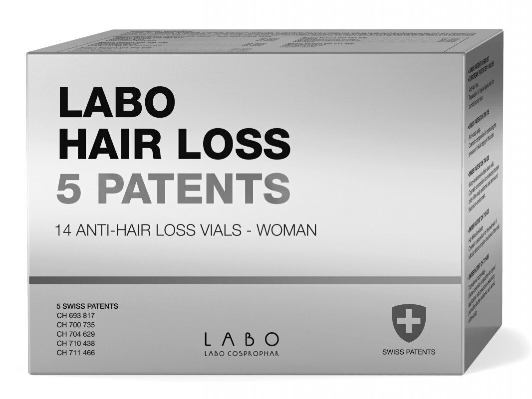 LABO HAIR LOSS 5 PATENTS - ampullid juuste väljalangemise peatamiseks naistele, 3,5 ml x 14 tk цена и информация | Maskid, õlid, seerumid | kaup24.ee