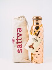 Медная бутылка для питья Sattva Ayurveda „Алмаз“, 950 мл цена и информация | Фляги для воды | kaup24.ee