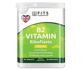 Toidulisand B2-Vitamiin riboflaviin 100 mg 90 tabletti hind ja info | Vitamiinid, toidulisandid, preparaadid tervise heaoluks | kaup24.ee