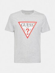 Мужская футболка Guess M1RI71*LHY, светло-серый/красный цена и информация | Meeste T-särgid | kaup24.ee