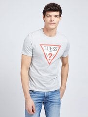 Мужская футболка Guess M1RI71*LHY, светло-серый/красный цена и информация | Meeste T-särgid | kaup24.ee