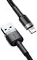 Kaabel Baseus USB Durable Nylon Braided Wire Usb / Lightning Qc3.0 2A 3m, must/hall (Calklf-Rg1) hind ja info | Mobiiltelefonide kaablid | kaup24.ee