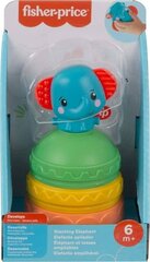 Пирамида со слоном Fisher Price, GWL66 цена и информация | Drewniana Wieża Piramida Kura Nakładanie Kolorowych Kwadratów LD-15 15276 | kaup24.ee