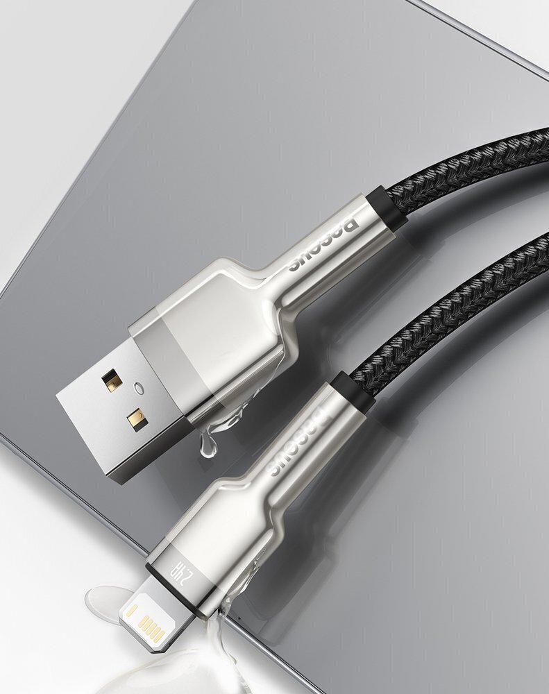 Kaabel Baseus Cafule Series USB Į Lightning 2.4A 2m, lilla цена и информация | Mobiiltelefonide kaablid | kaup24.ee