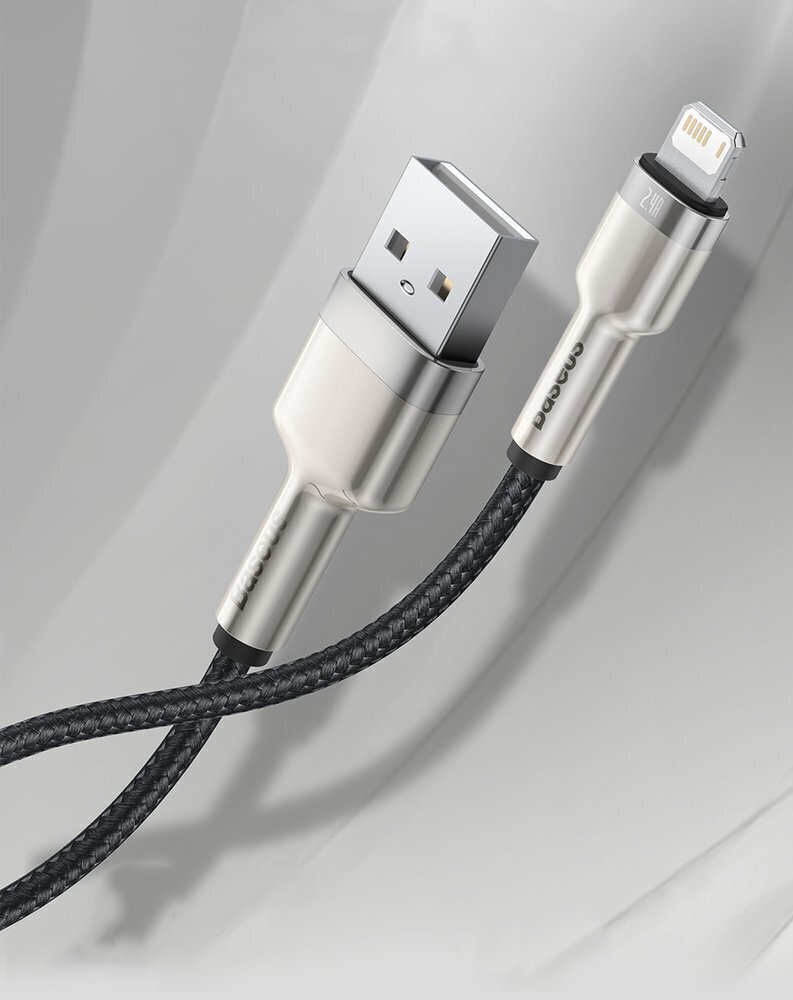 Kaabel Baseus Cafule Series USB Į Lightning 2.4A 2m, lilla цена и информация | Mobiiltelefonide kaablid | kaup24.ee