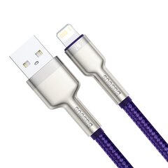 Кабель Baseus Cafule Series USB в Lightning 2.4A 2m, фиолетовый цена и информация | Кабели для телефонов | kaup24.ee