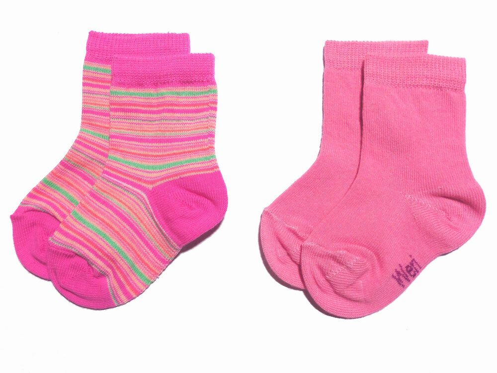 Laste sokid "Triibud" (2 paari) hind ja info | Beebi sokid ja sukkpüksid | kaup24.ee