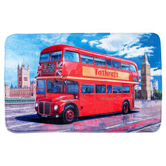 Tatkraft LONDON BUS Коврик для ванной комнаты ULTRA SOFT, 50x80 см цена и информация | Аксессуары для ванной комнаты | kaup24.ee