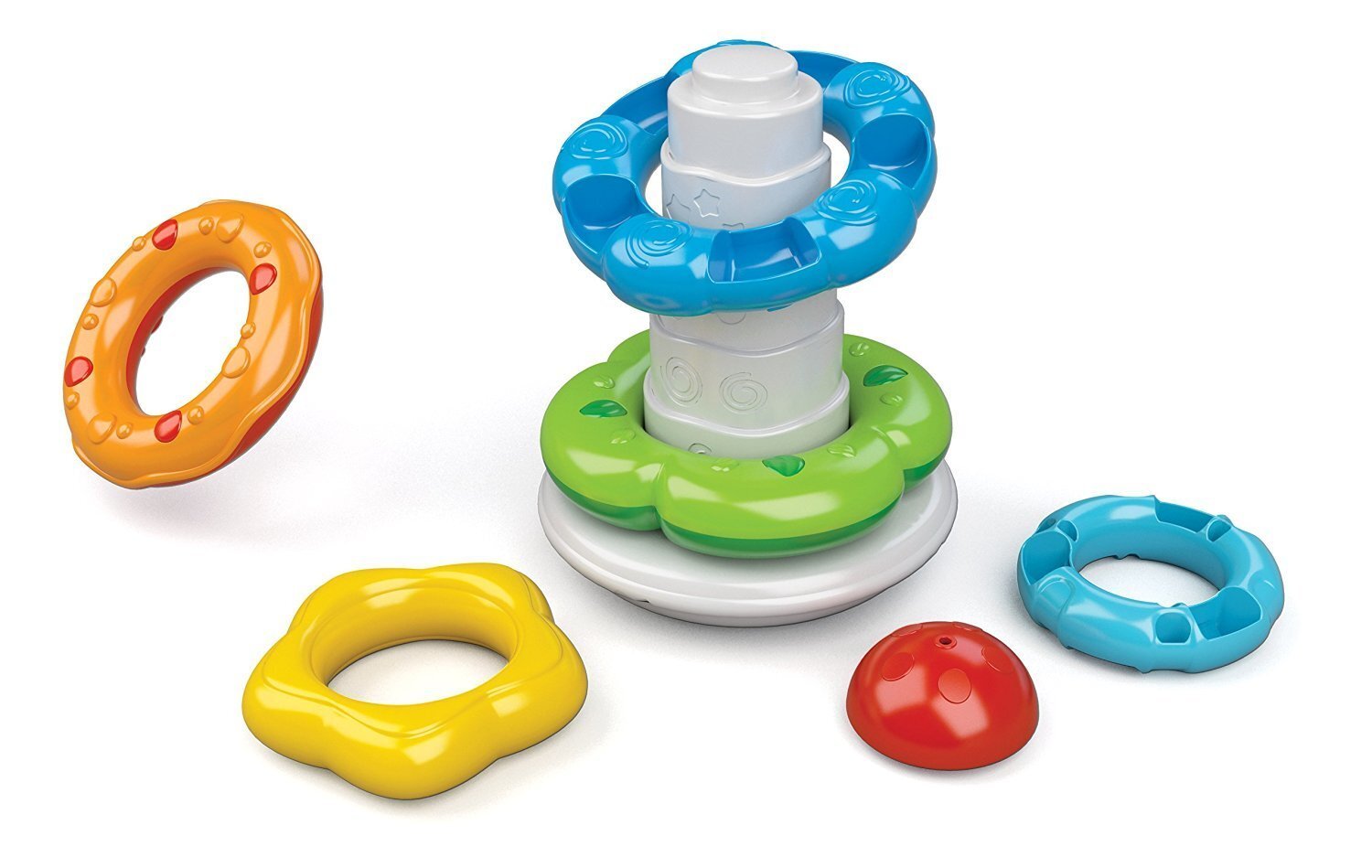 Püramiid Clementoni Stacking Rings kujundid ja värvid цена и информация | Imikute mänguasjad | kaup24.ee