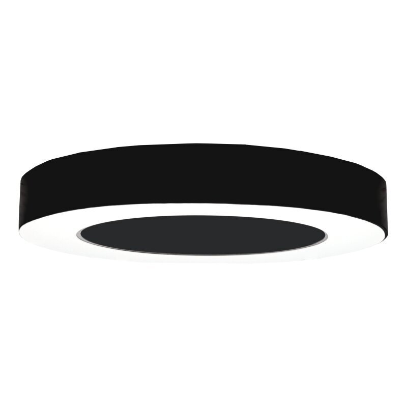 Ümmargune LED-valgusti Meka 36 W, must hind ja info | Laelambid | kaup24.ee
