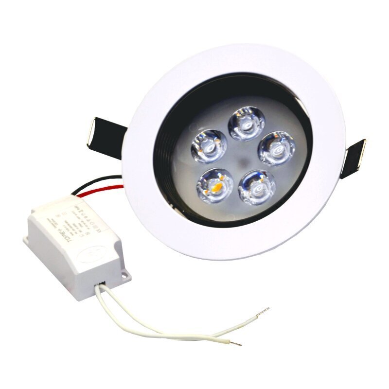 Süvistatav valge ümmargune led-valgusti Anda 5 W цена и информация | Süvistatavad ja LED valgustid | kaup24.ee