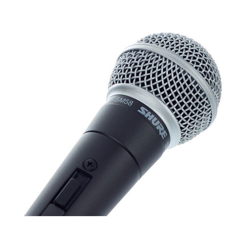 Juhtmega mikrofon Shure SM58 (lülitiga) hind ja info | Mikrofonid | kaup24.ee