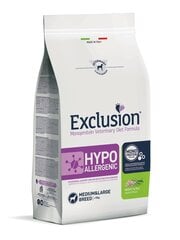 Exclusion Hypoallergic Monoprotein для собак средних и крупных пород с насекомыми и горохом, 12кг цена и информация | Сухой корм для собак | kaup24.ee