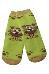 Libisemiskindlate taldadega (ABS) beebisokid "Lõvi" цена и информация | Колготки, носочки для новорожденных | kaup24.ee
