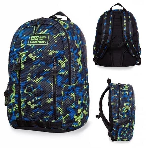 Seljakott CoolPack Impact II / Camo Mesh, kollane hind ja info | Koolikotid, sussikotid | kaup24.ee