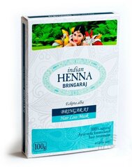 Juuksehoolduspulber Indian Henna Bringaraj, 100 g hind ja info | Maskid, õlid, seerumid | kaup24.ee